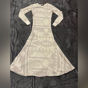 Polo Ralph Lauren | Dresses | Nwot Womens Polo Ralph Lauren Beige Cotton Waffle  Knit Maxi Long Dress Small | Poshmark